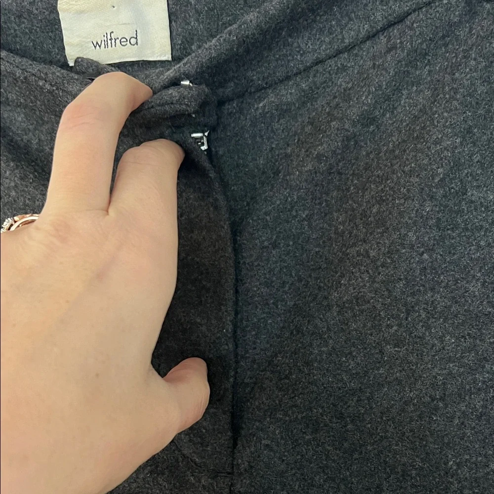 Wilfred Charcoal Zippered Trousers - Picture 2 of 4